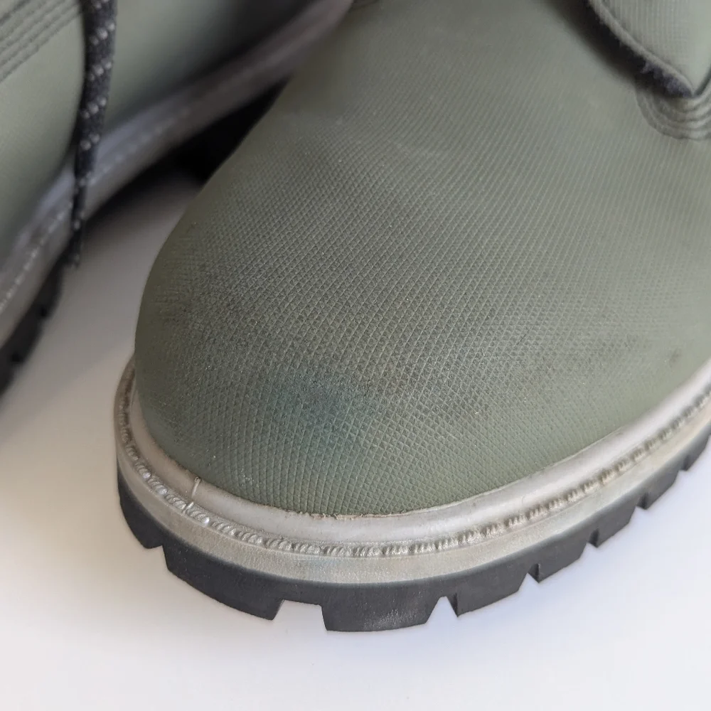 Timberland 6-Inch Helcor Leather Waterproof Boot Olive Green Men's sz 8 - Picture 5 of 12